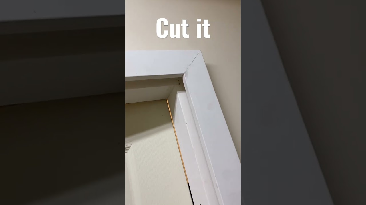 Quick door casing install #carpentry #howto