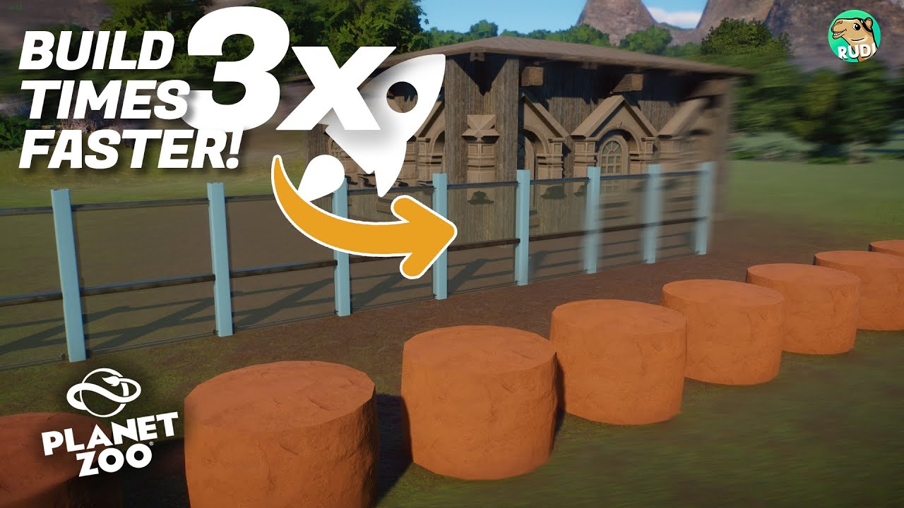 Build 3x Times FASTER in Planet Zoo! Efficiency Tutorial