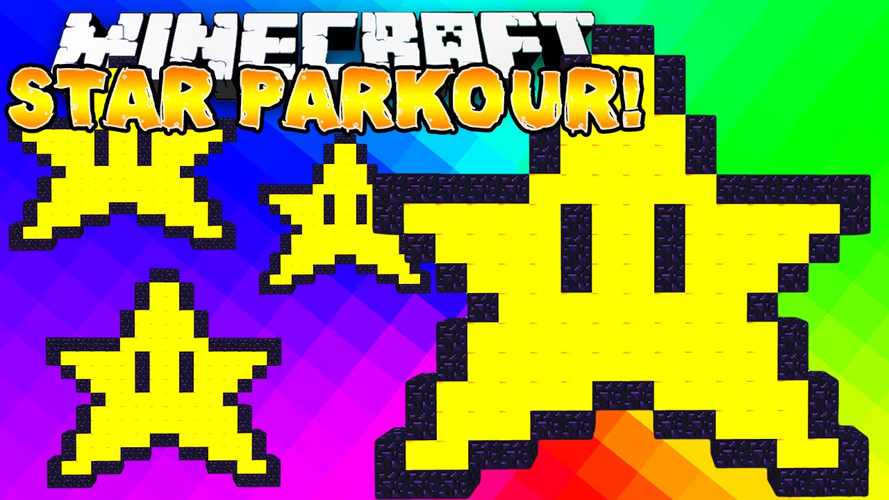 Minecraft - STAR PARKOUR! (9 Different Courses!) - w/ THE PACK!