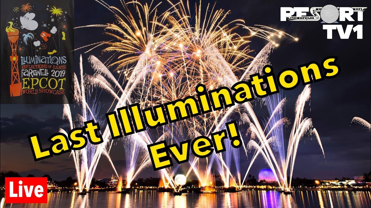 🔴Live: The LAST Illuminations: Reflections of Earth Show Ever! Walt Disney World Live Stream