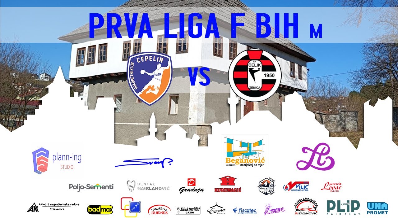 UŽIVO: RK Cepelin - RK Čelik, 5. kolo Prva liga F BiH 2025/26