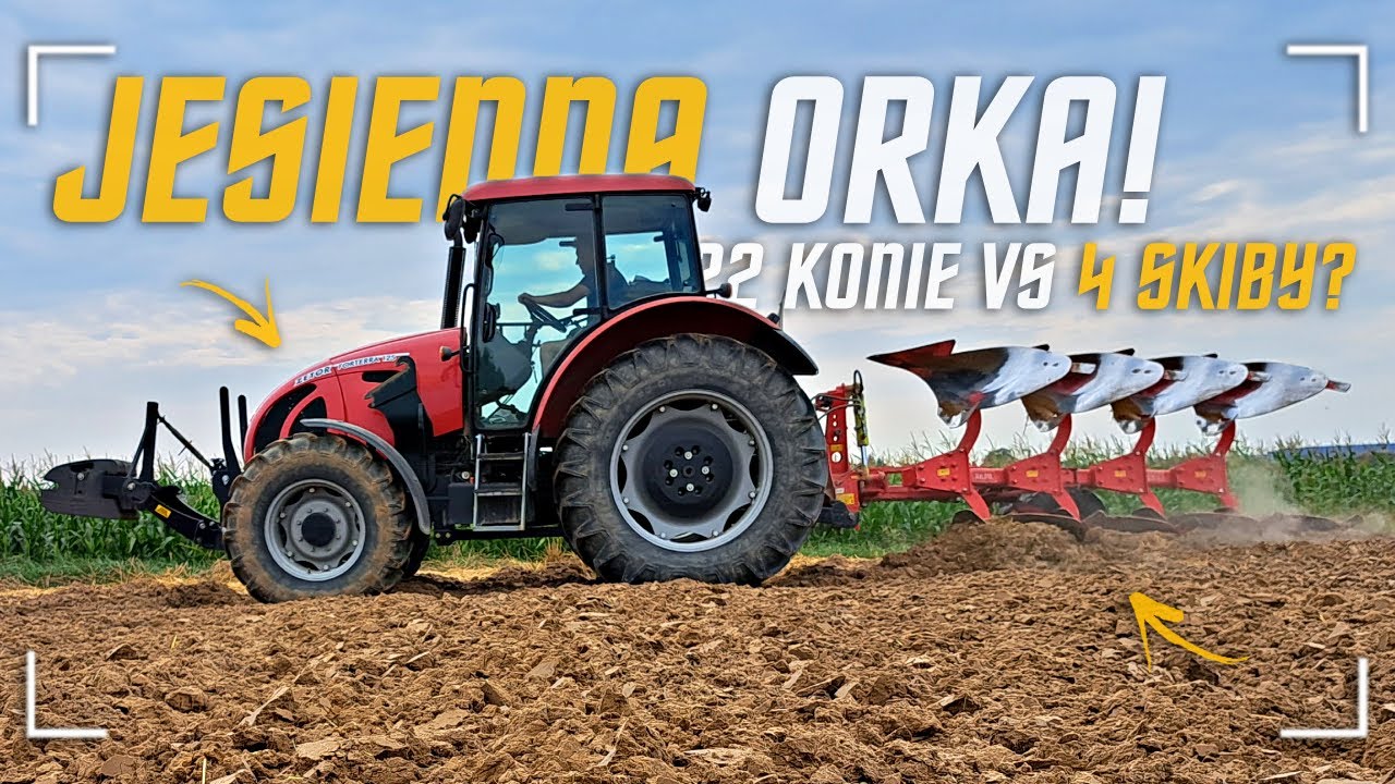 🔥122 KONIE VS PŁUG 4 SKIBOWY?!🔥Jesienna Orka Zetorem!🔥POMPA🔥Zetor Forterra 125 & Akpil KM80🔥