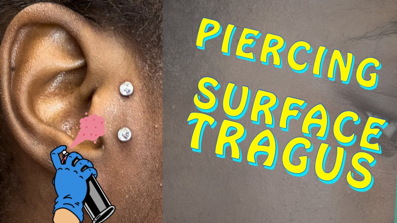 surface tragus piercing