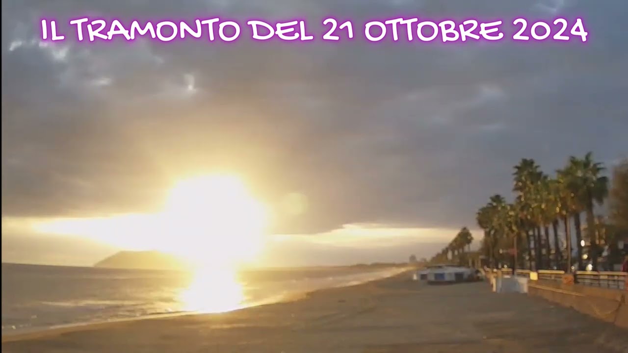 IL TRAMONTO DEL 21 OTTOBRE 2024