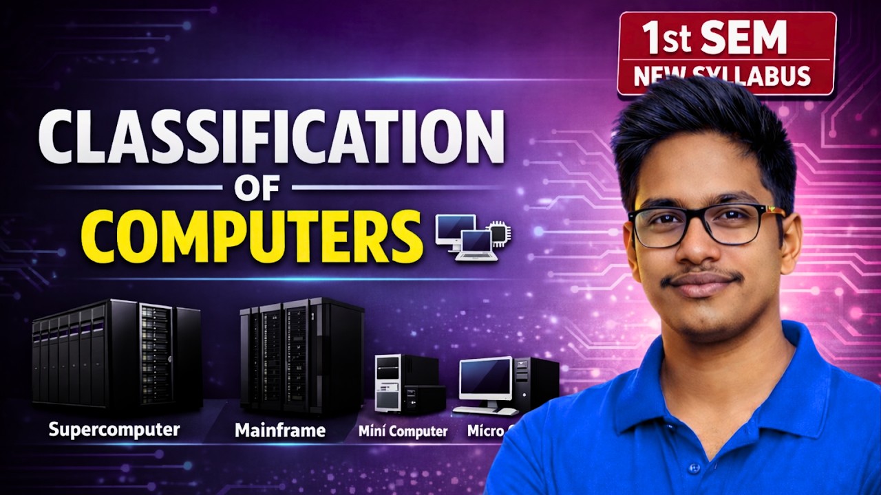 Classifications Of Computer | Degree 1st Sem Computer science Important Question