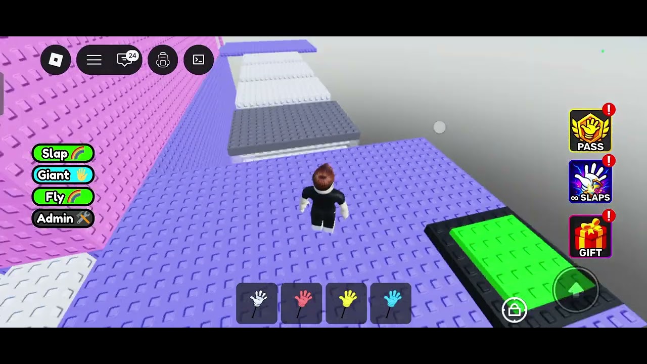 I am playing Roblox,s Slap tower  and I am very troll everyone (by Frame Gamer 