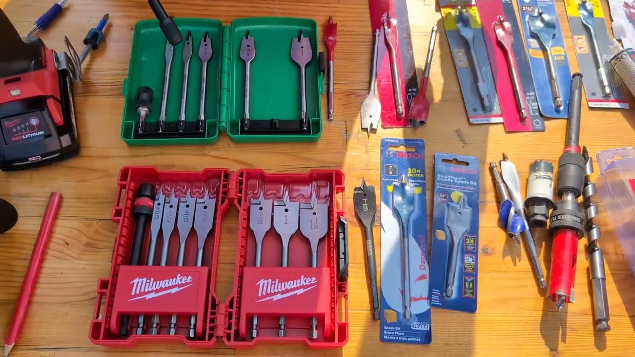 Тест перьевых сверл Diablo & Milwaukee & Dewalt & Bosch