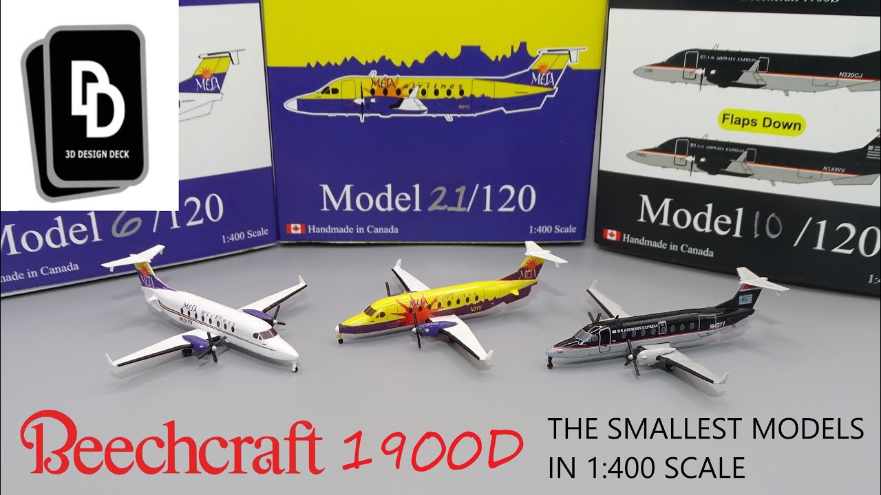 The Smallest Models in 400 Scale - B1900Ds by 3D Design Deck
