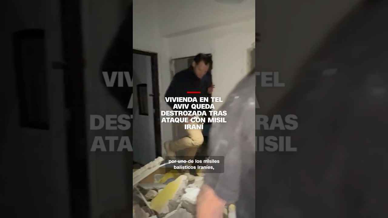 Vivienda en Tel Aviv queda destrozada tras ataque con misil iran&iacute;