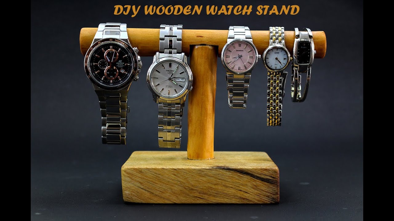 DIY: Easy wooden watch stand