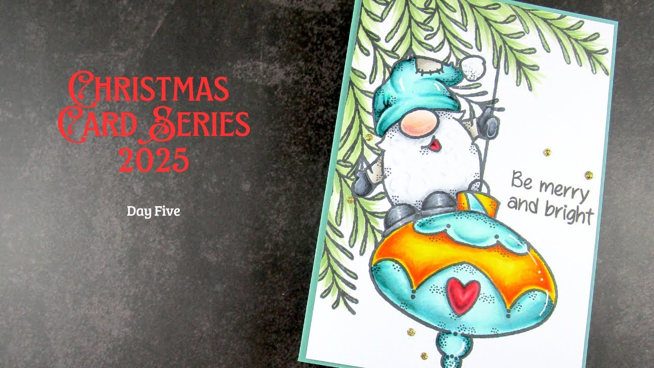 Woodware Funtime Gnome | Christmas Card Series Day 5