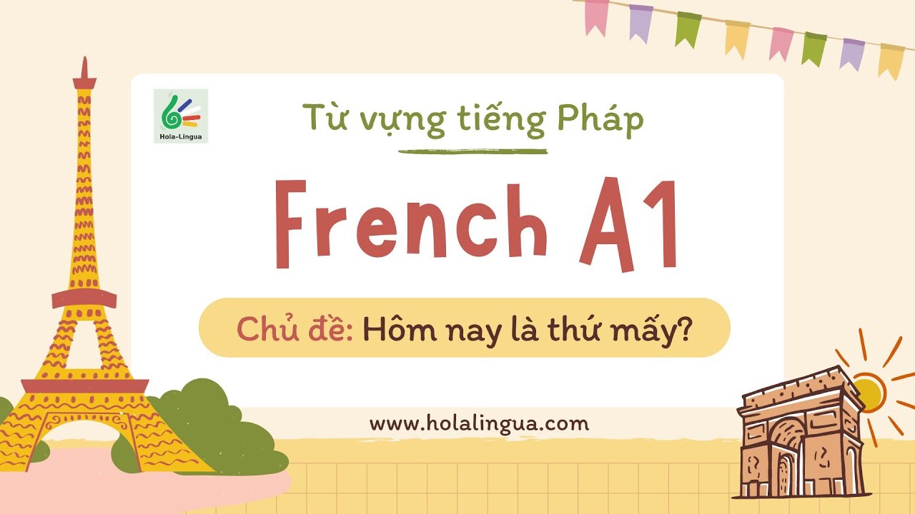 Từ vựng tiếng Pháp | Thứ trong tuần trong tiếng Pháp | Tiếng Pháp A1