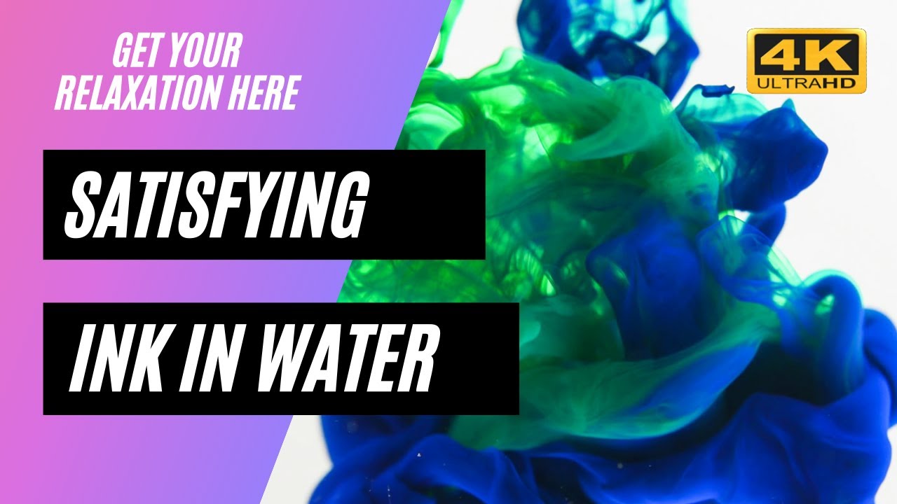 SATISFYING: Ink In Water [4K]