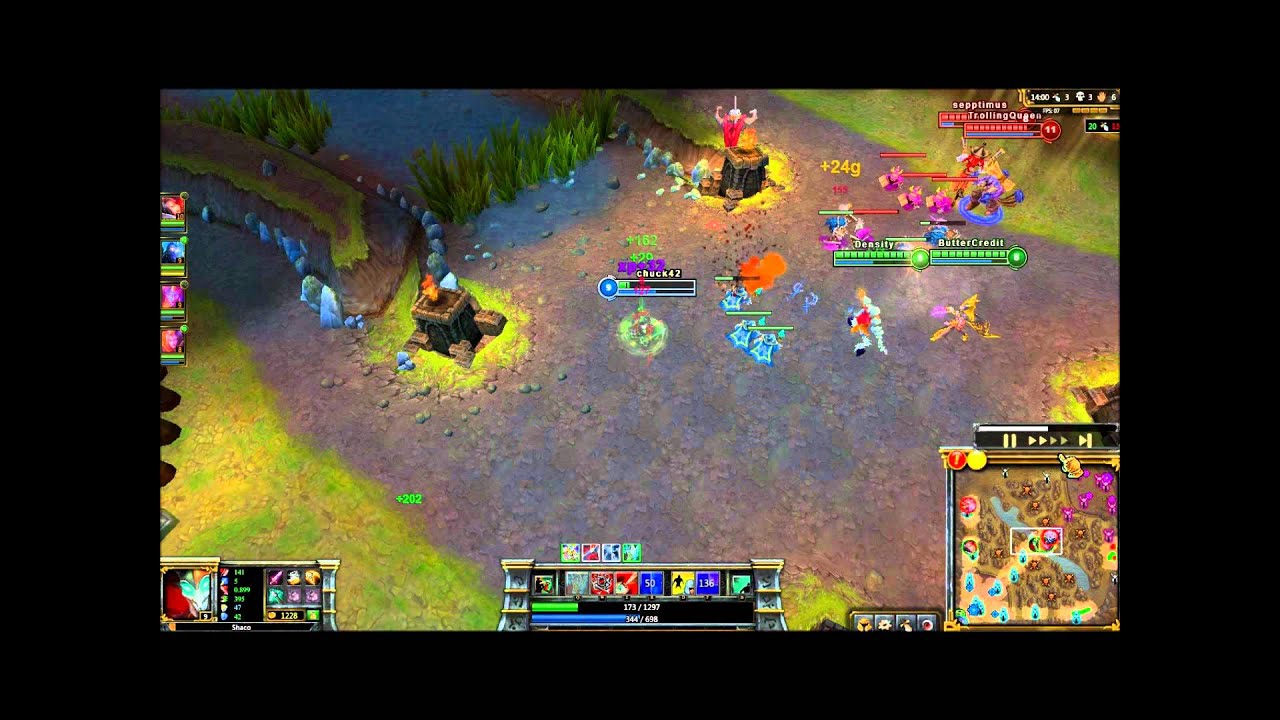 Luckiest Shaco Escape Ever - LoL