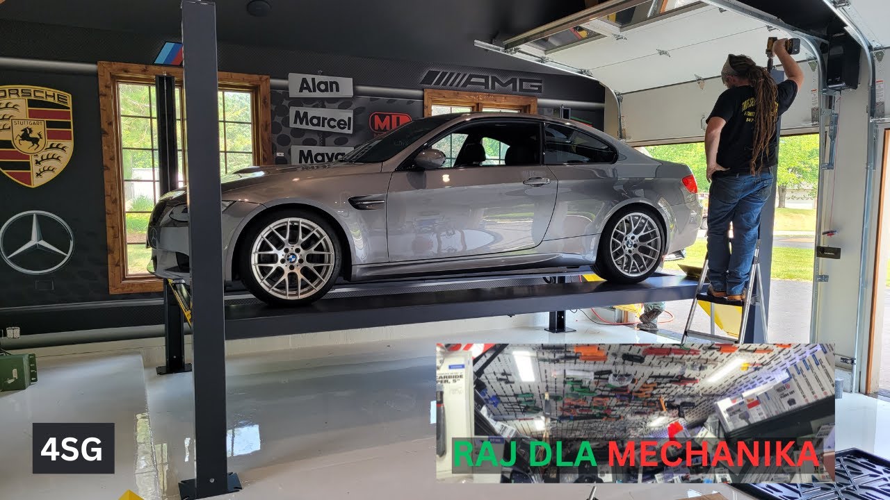 GARAŻ MARZEŃ #6 CAR LIFT | podnośnik 4-KOLUMNOWY | JAKICH kluczy UŻYWAJĄ WARSZTATY SAMOCHODOWE W USA