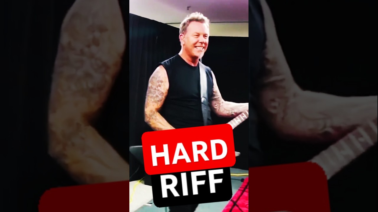 Джеймс Хэтфилд раскрывает самый сложный рифф для исполнения вживую #METALLICA #shorts