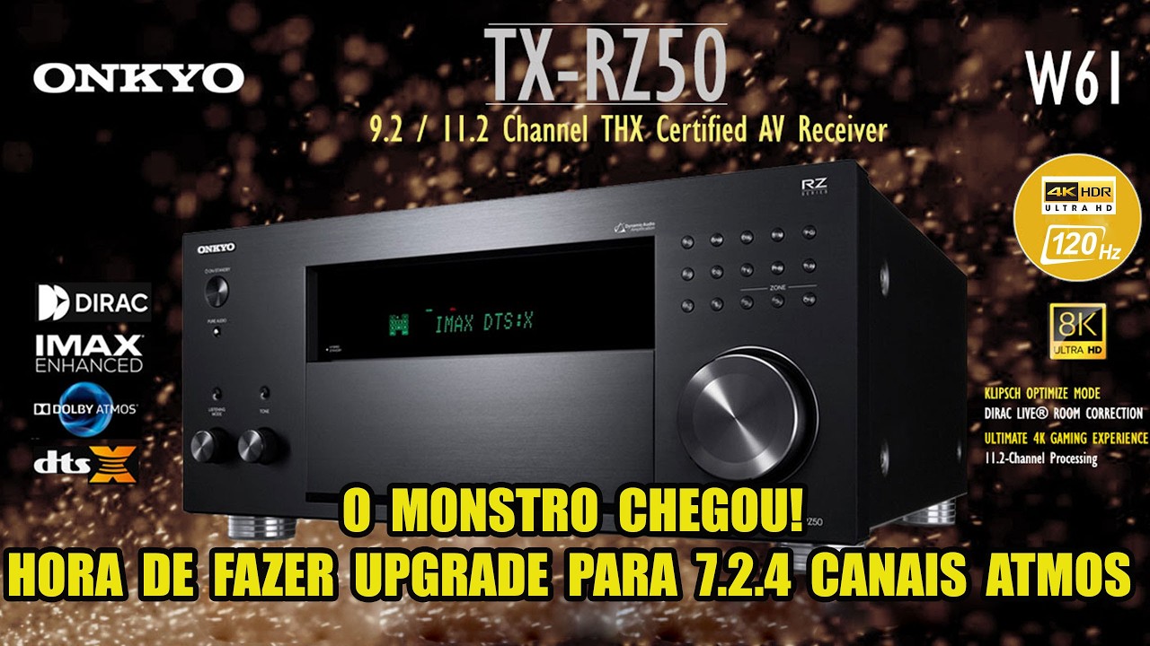 UPGRADE MASSIVO! Instalação Onkyo RZ50 + Subwoofer Klipssh + Caixas Dolby Atmos 7.2.4!