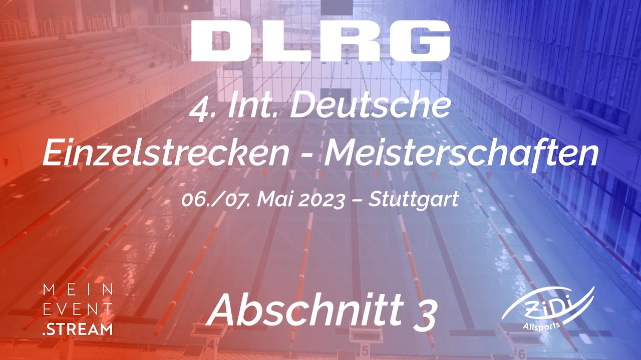 4. Deutsche Einzelstrecken-Meisterschaften im Rettungsschwimmen – Abschnitt 3