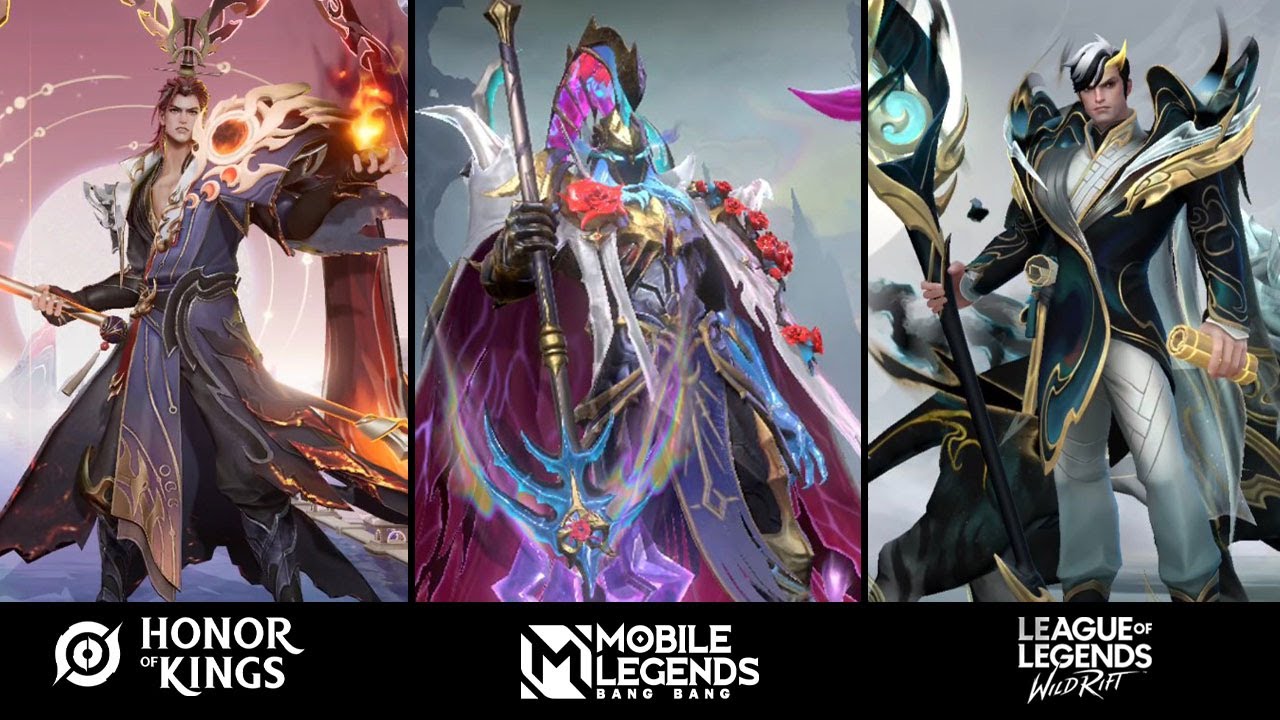 Alpha, Jarvan, Lu Bu : Expensive Skin | Mobile Legends vs Honor of Kings vs Wildrift