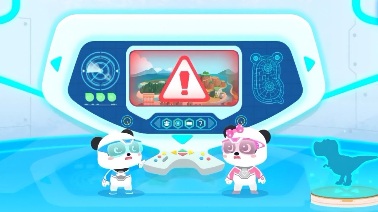 TIM ROBOT DINOSAURUS PENYELAMATAN BAYI PANDA | KARTUN ANAK | BABYBUS INDONESIA
