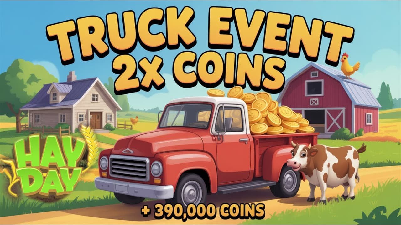 HAY DAY TRUCK EVENT 2X COINS!!! HAY DAY GAMEPLAY LEVEL 61