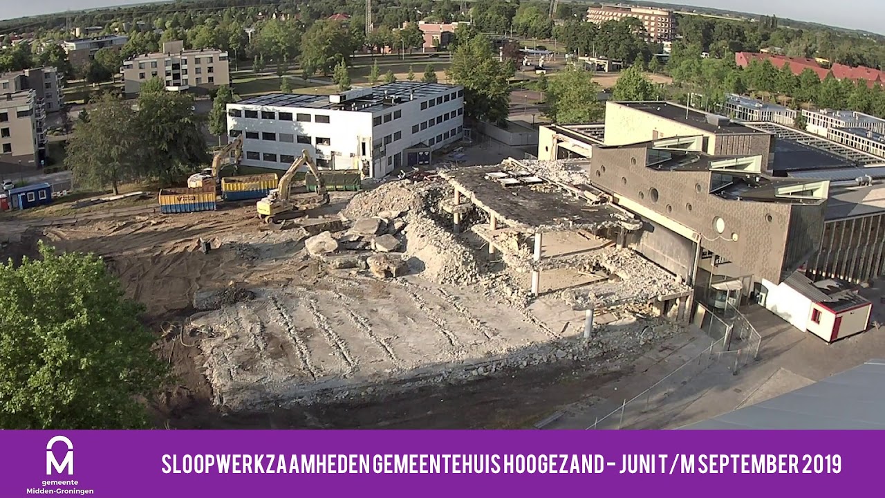 Timelapse sloop gemeentehuis Hoogezand