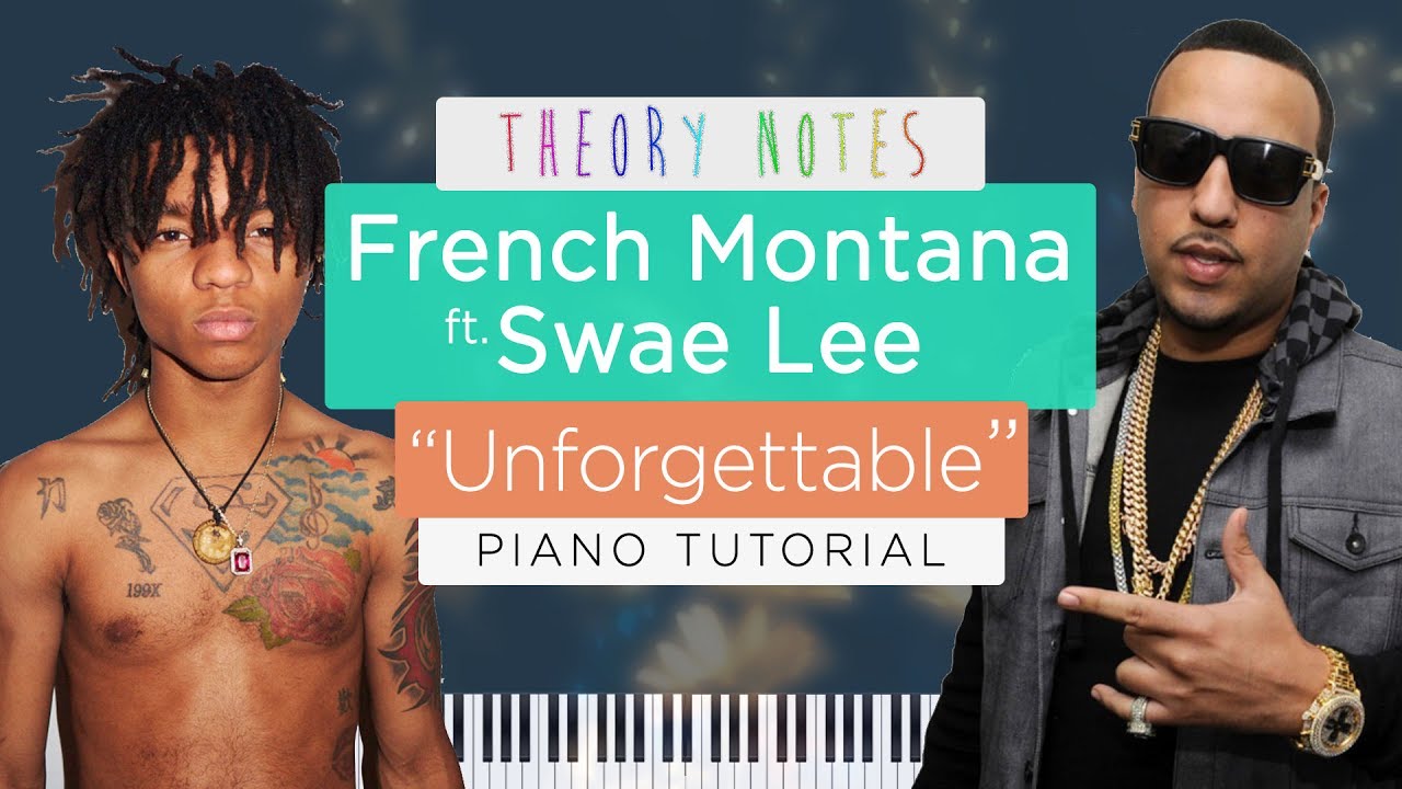 How to Play French Montana ft. Swae Lee - Unforgettable | Theory Notes Piano Tutorial