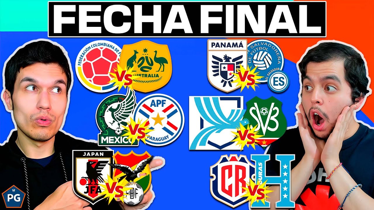 ELIMINATORIAS UNITED 2026 CONCACAF🔥 FECHA FINAL⚡PREDICCI&Oacute;N ➕ FECHA FIFA DE CONMEBOL, UEFA, CAF y AFC