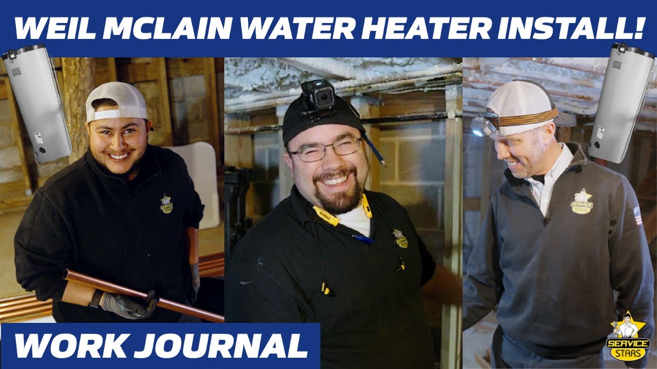 INSTALLING A WEIL MCLAIN INDIRECT WATER HEATER!