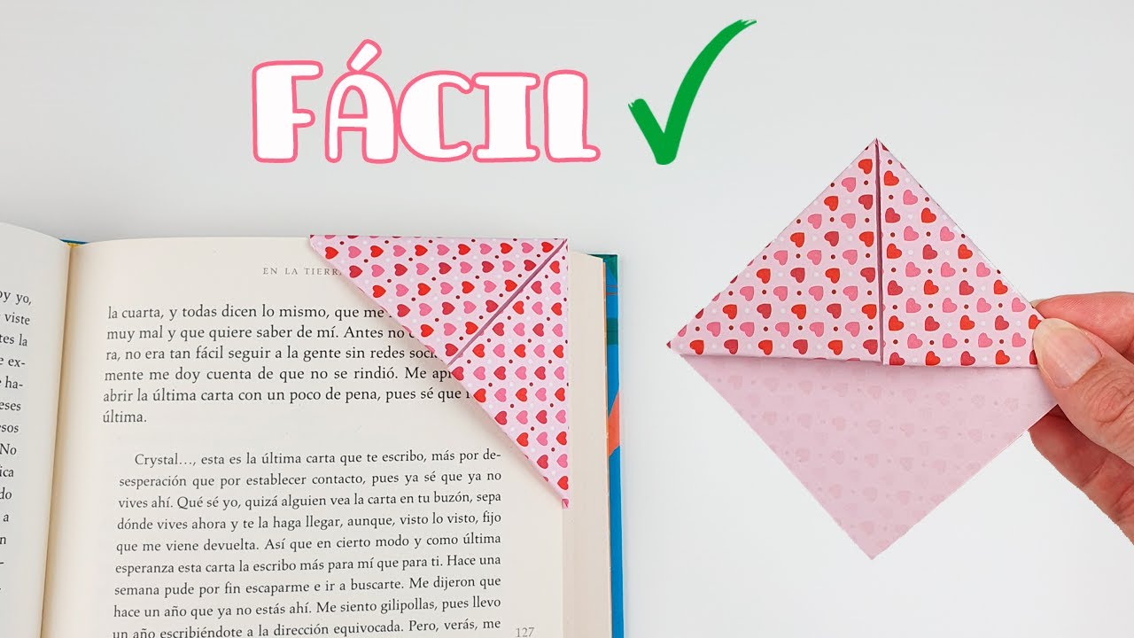 C&oacute;mo Hacer un Marcap&aacute;ginas de Papel  ✅  F&aacute;cil y Bonito