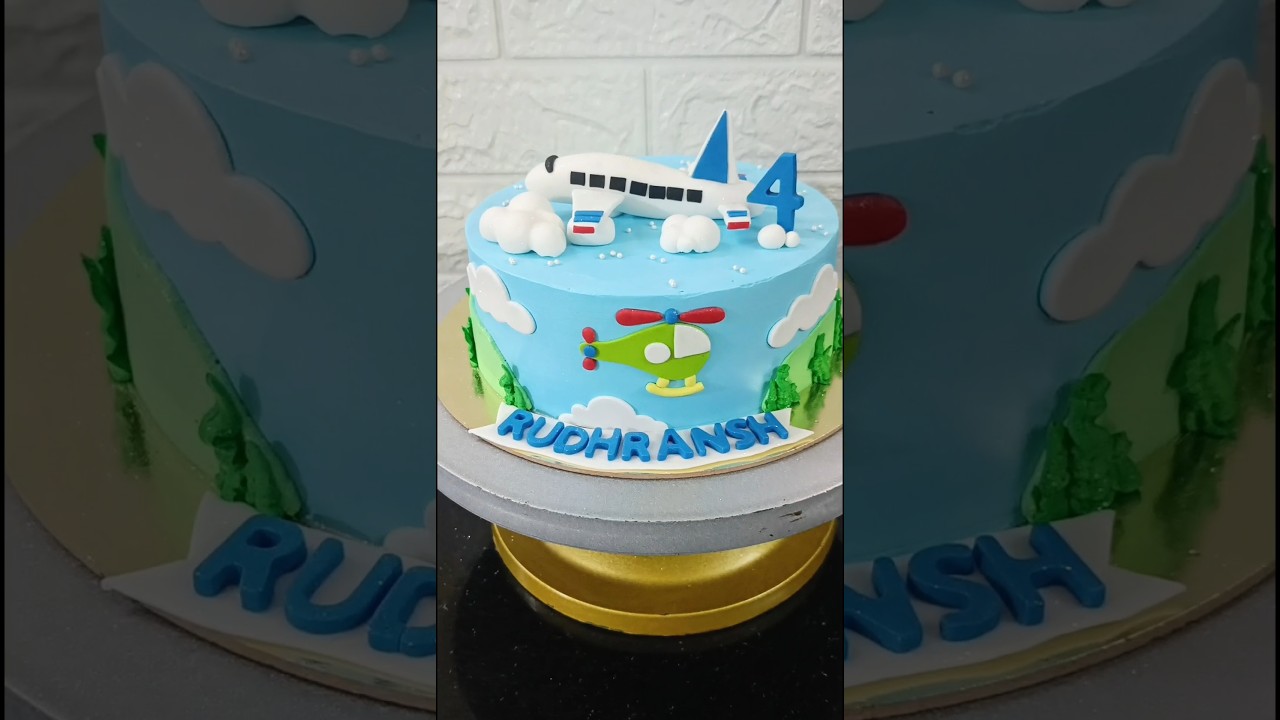 Aeroplane cake decoration | cake design ideas #shorts #ytshorts #cakedecorating #cakedesign #cake