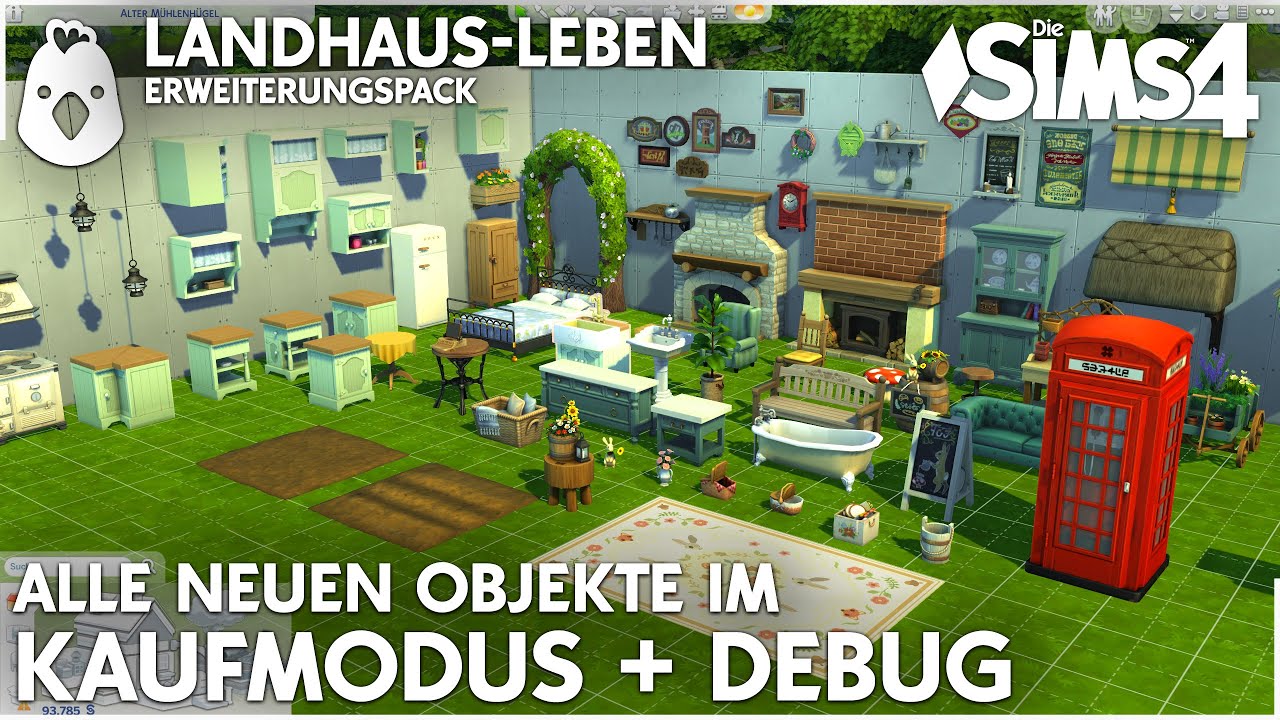 Landhaus Leben 💚 Alle KAUFMODUS Objekte! Die Sims 4 Erweiterungspack Preview Special