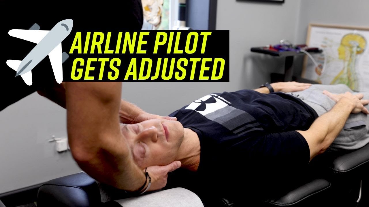 AIRLINE PILOT GETS A CHIRO ADJUSTMENT! ✈️