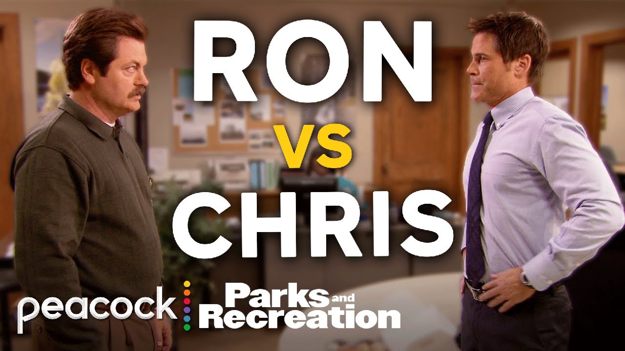 the ultimate Ron vs Chris stand-off | Parks and Recreation