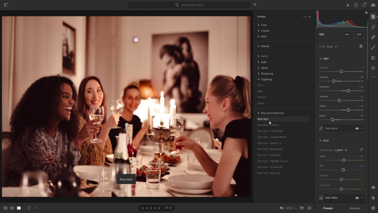 ROSE GOLD - Lightroom Presets