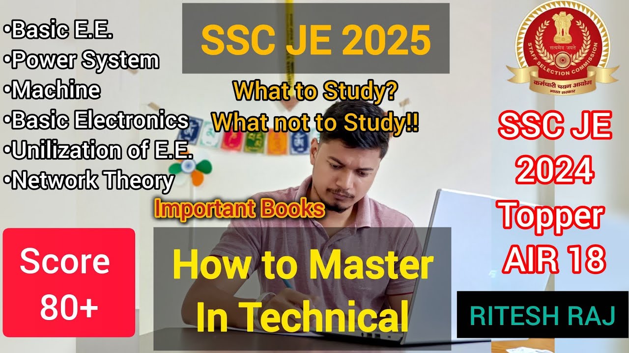 How to prepare Technical for SSC JE | How to score maximum marks in technical | Best Strategy SSC JE