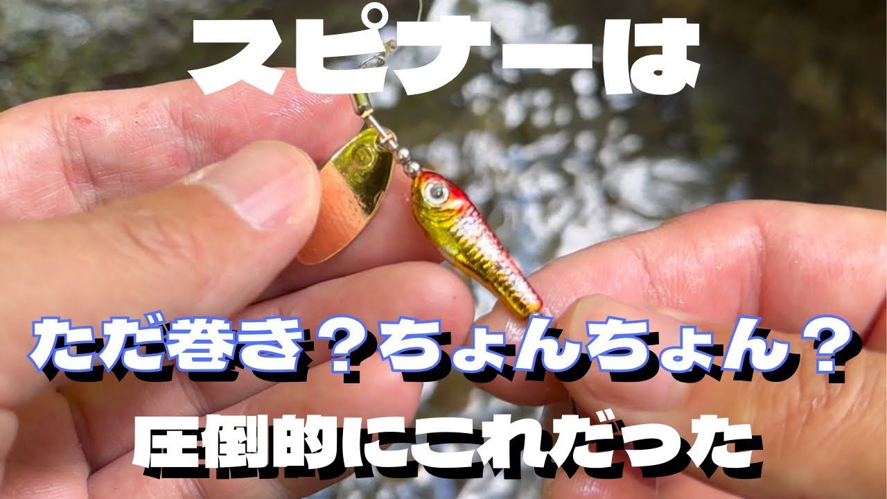 【渓流ルアー】スピナーの基本的な使い方ってホンマに合ってる？ニアキス3gで検証してみた