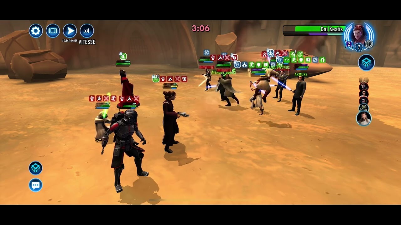 Swgoh : QA vs Rey/barriss (TW) 