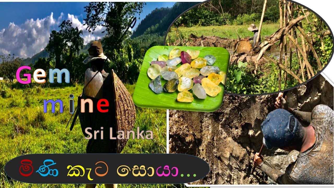 finding gems sri lanka /මිණි කැට  සොයා යන ගැමි යෞවනය