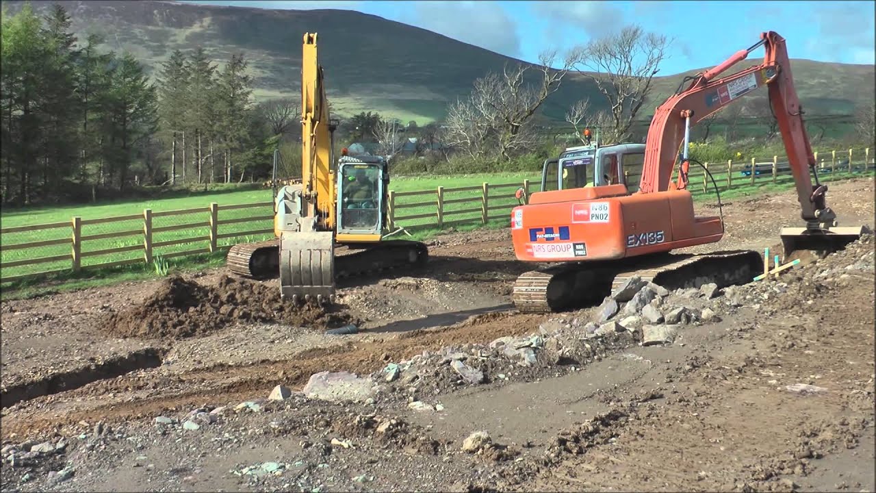 Hitachi and New Holland Kobelco excavators