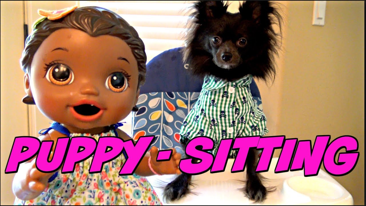 BABY ALIVE  has a FUN DAY with her PUPPY! The Lilly and Mommy Show. The TOYTASTIC Sisters