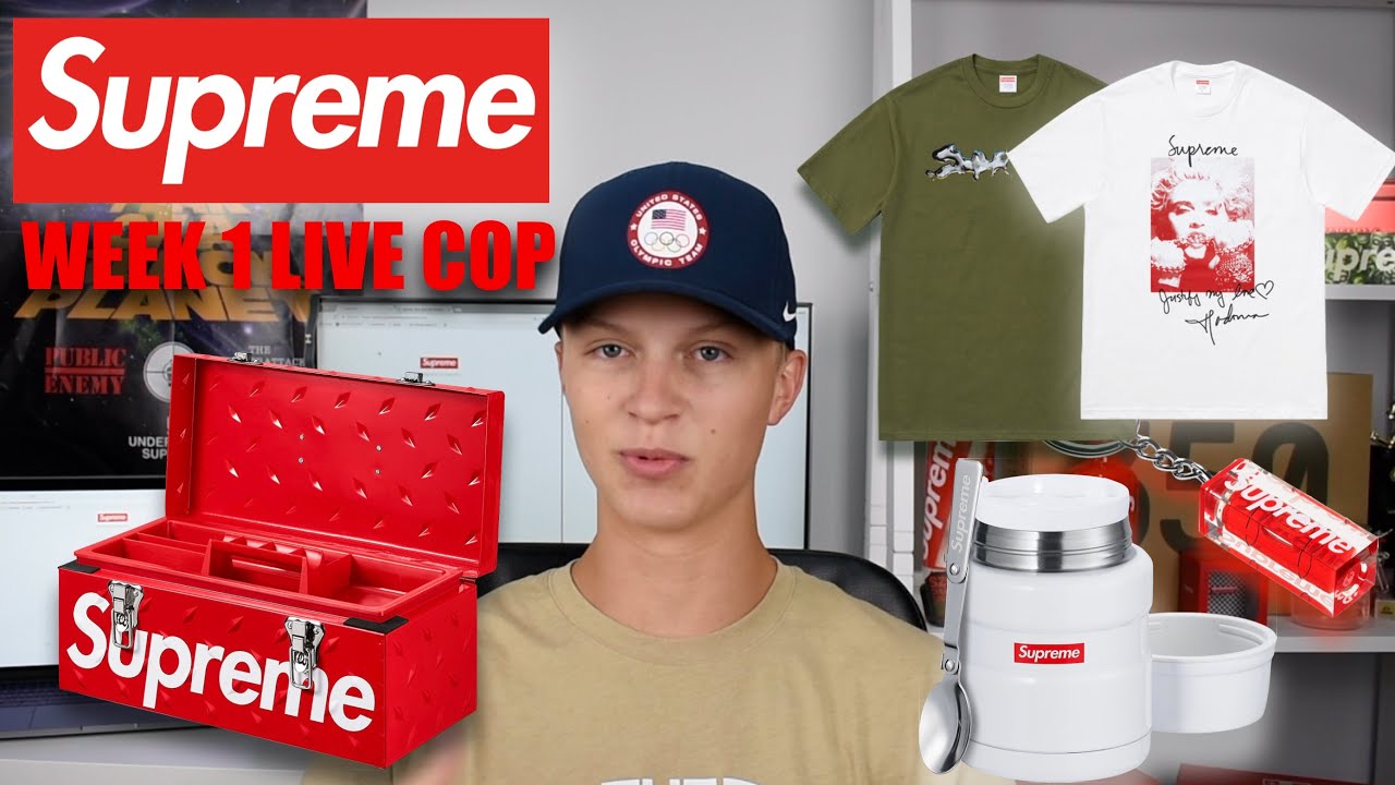 SUPREME FW18 WEEK 1 LIVE COP. (Manual Checkout) I SPENT TOO MUCH.