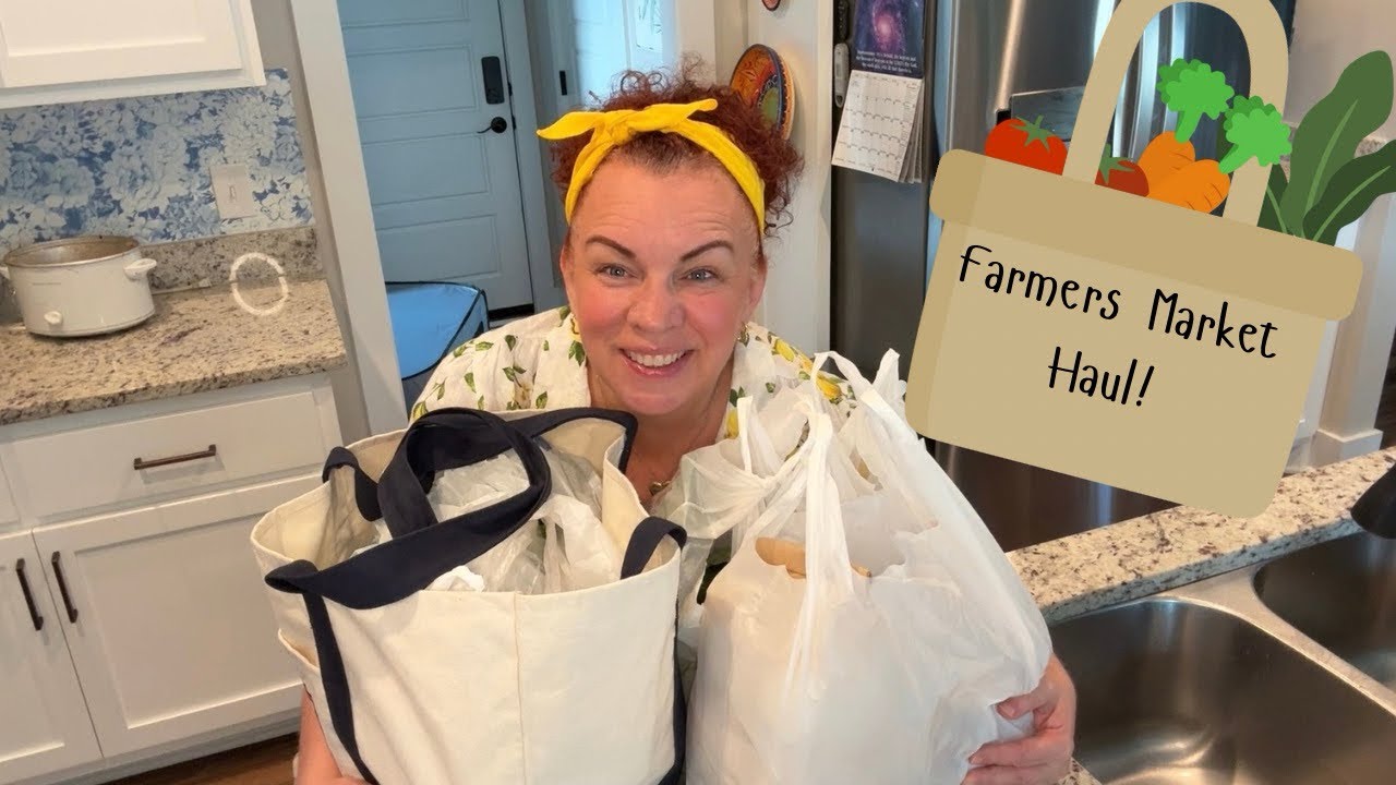 Farmers Market Friday! Prepping for family!