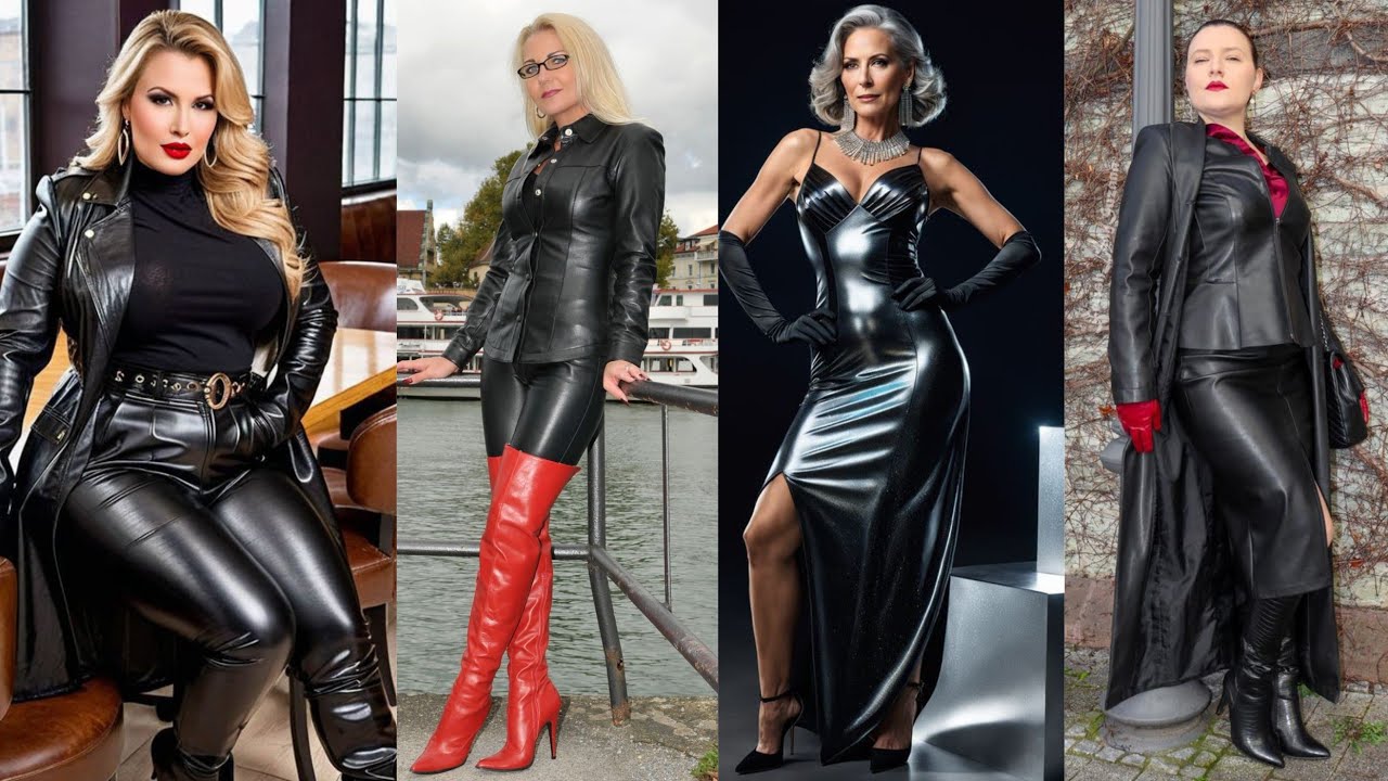Trendy Mesmerizing Leather Outfits for Mature Women 😍 // outstanding Leather