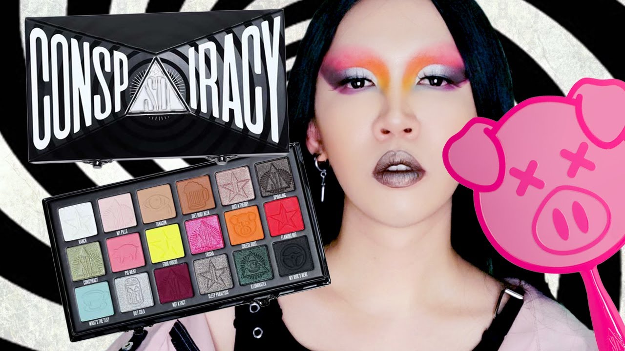 【Jeffree Star Conspiracy】🖤🤍歐美YT兩大巨頭風靡至今的合作彩盤！🤍🖤｜Jeffree Star Conspiracy Palette Unboxing｜Anima開開箱