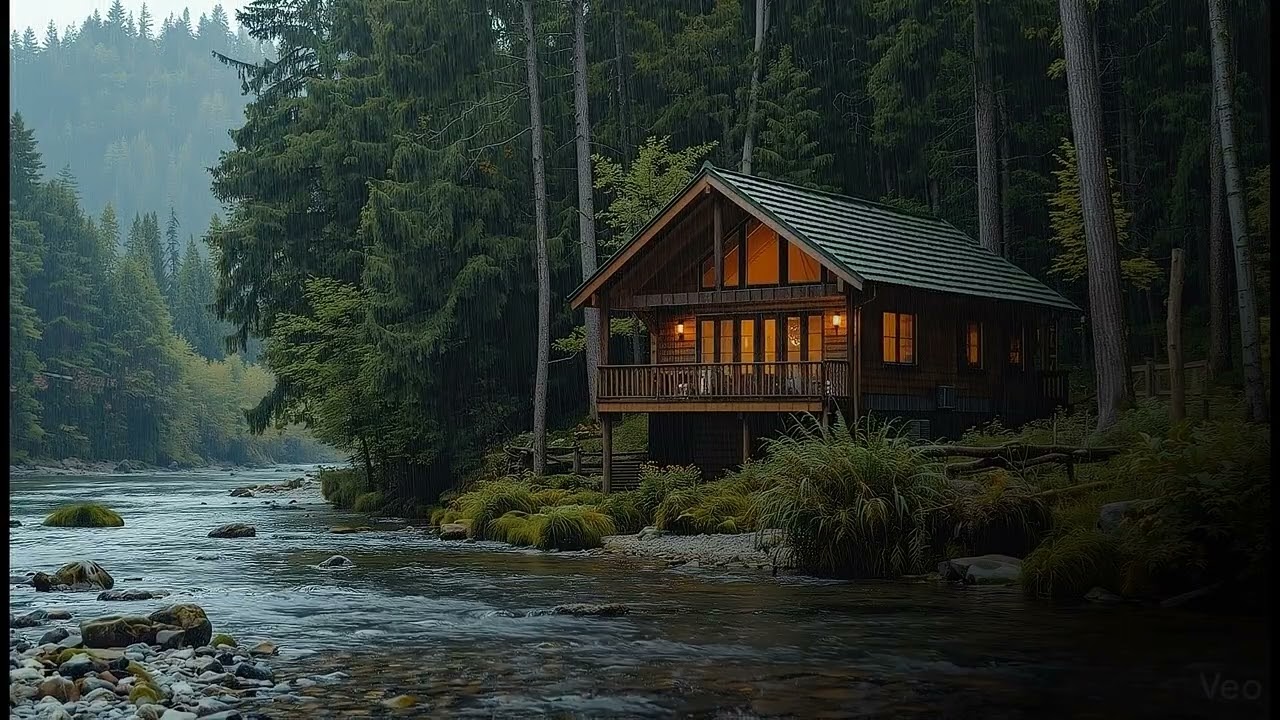 Rainforest Rain Sounds, Cricket for Sleeping or Studying.mp4
