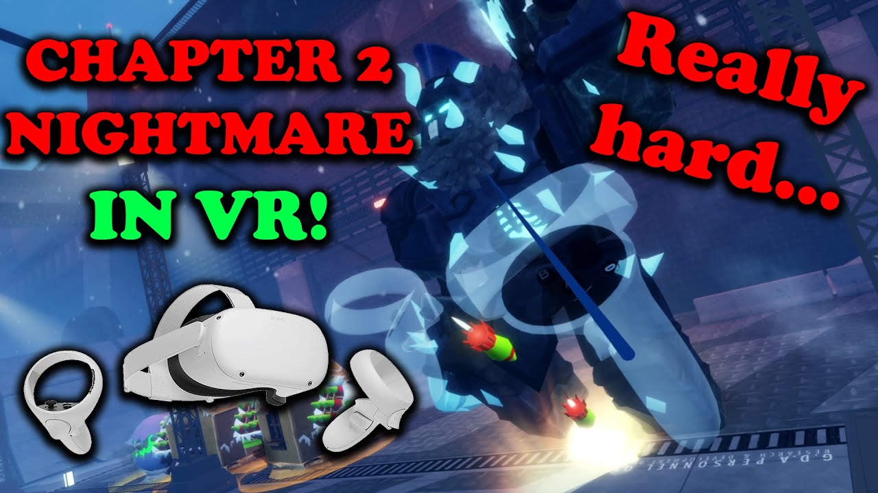 Beating Chapter 2 Nighmare mode TDX Christmas event in VR! | Roblox Tower Defense X