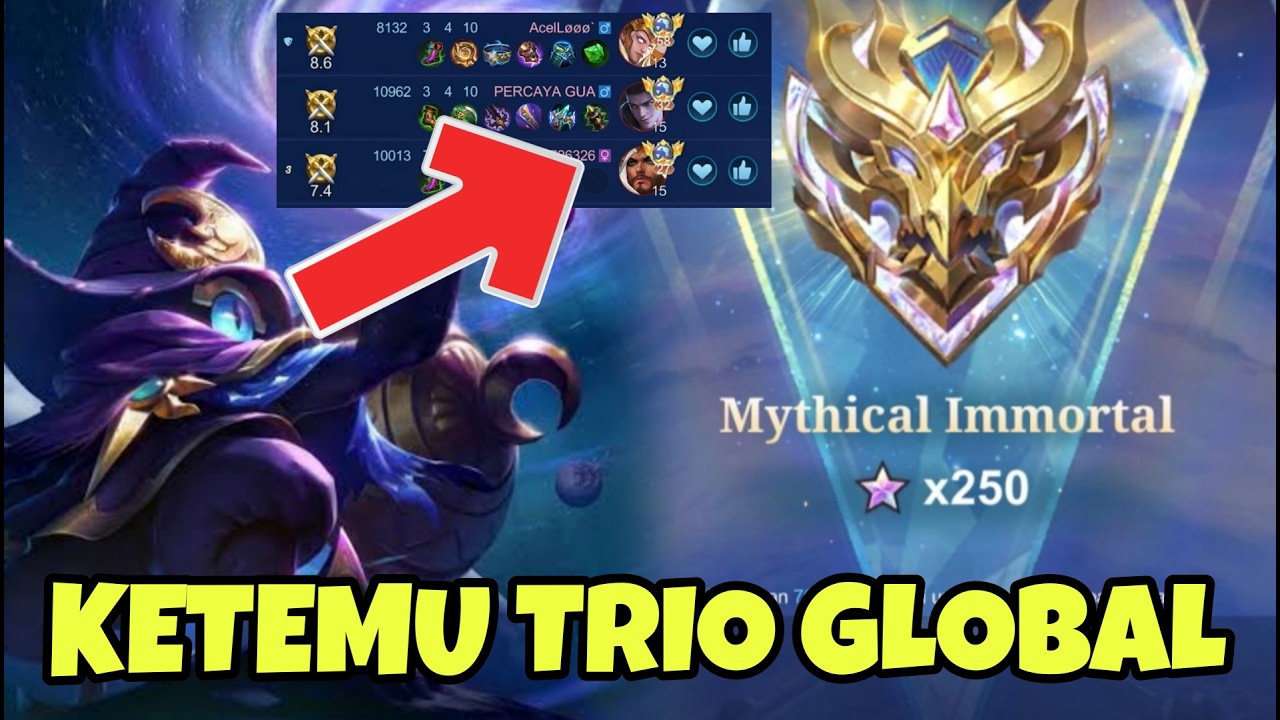 DETIK DETIK CYCLOPS MYTHIC IMMORTAL BINTANG 250 KETEMU LAWAN KERAS TRIO GLOBAL