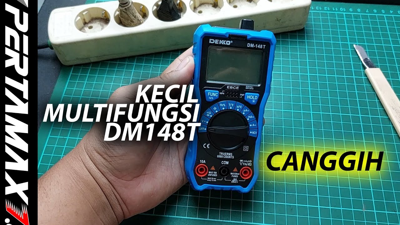 CARA Pakai Multimeter Digital Dekko DM148T Review Singkat Multitester Harga Terjangkau Multi Fungsi