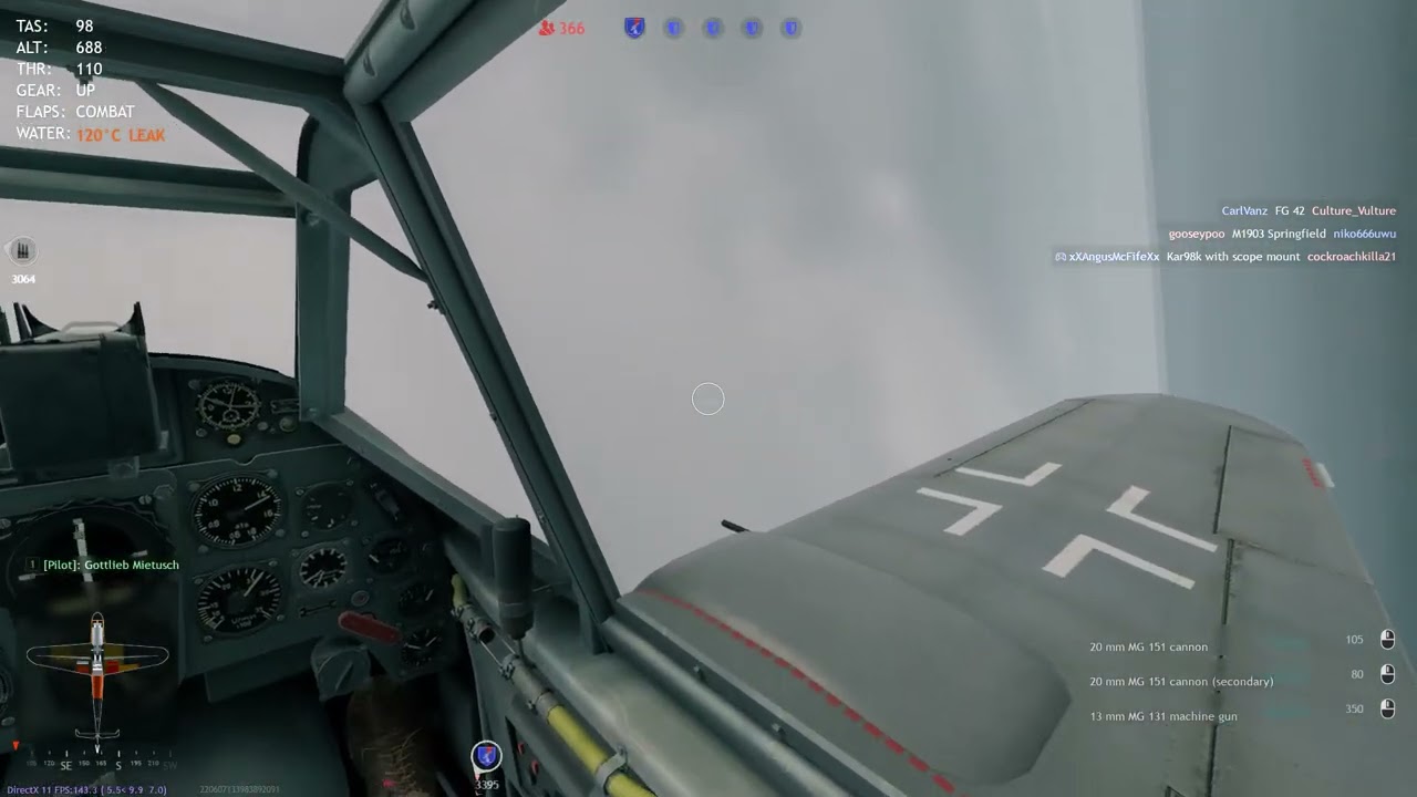 Enlisted: Bf109 G10 quick dogfight